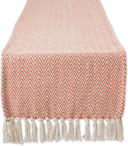 Miniatura 36 de DII Woven Basic - Camino de mesa Chevron de la colección de mesa, 15 x 72 pulgadas, gris