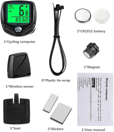 Miniatura 6 de SY Velocímetro y cuentakilómetros para bicicleta. Computadora inalámbrica impermeable para bicicleta con pantalla LCD y múltiples funciones de YS