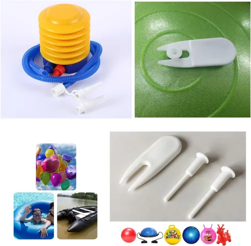 Miniatura 4 de Bomba de bola de yoga, bombas de ejercicio, prensa manual de pie, inflador de aire con clavija de enchufe, kit adaptador de tapón para deportes