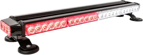 Miniatura 12 de CUMART 26.5" Barra de luz de alerta en el techo para vehículos ámbar amarillo 54 LED, luz de advertencia de emergencia intermitente