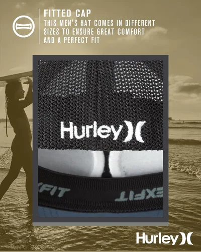 Miniatura 5 de Hurley Gorra de béisbol Icon Textures Flexfit para hombre