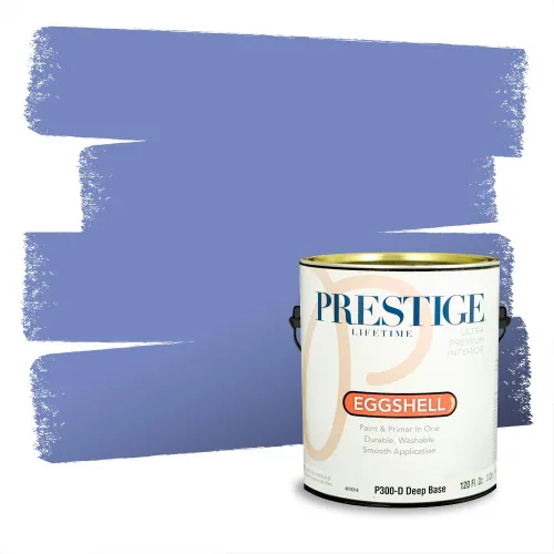 Miniatura 1103 de Pintura Exterior + imprimación PRESTIGE, todo-en-uno, 1 galón, acabado mate, color comparable al Valspar* Royal Gray* VS151-Gris real