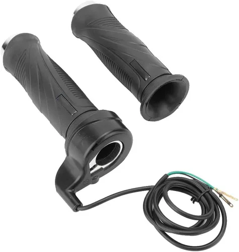 Acouto Acelerador eléctrico, empuñaduras de mango de acelerador de bicicleta eléctrica, empuñaduras de acelerador y cable de agarre para bicicleta