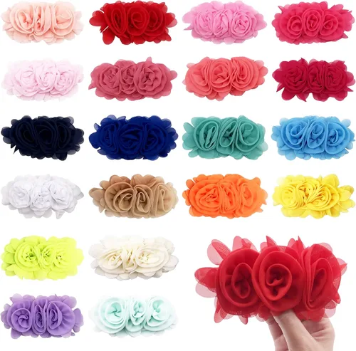 Collar de perro de 4 o 6 o 20 piezas de flores grandes para mascotas, accesorios para collar de mascotas pequeñas, medianas y grandes, hembra, gato,