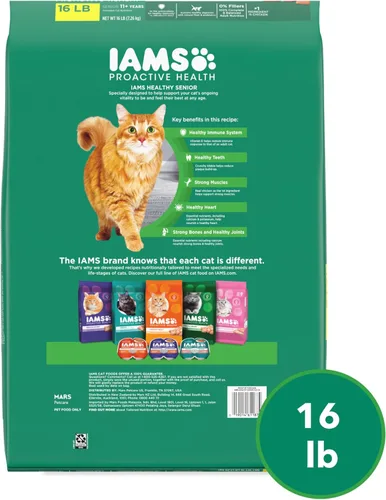 Miniatura 8 de IAMS Proactive Health Comida seca para gatos senior saludable con pollo, bolsa de 16 libras
