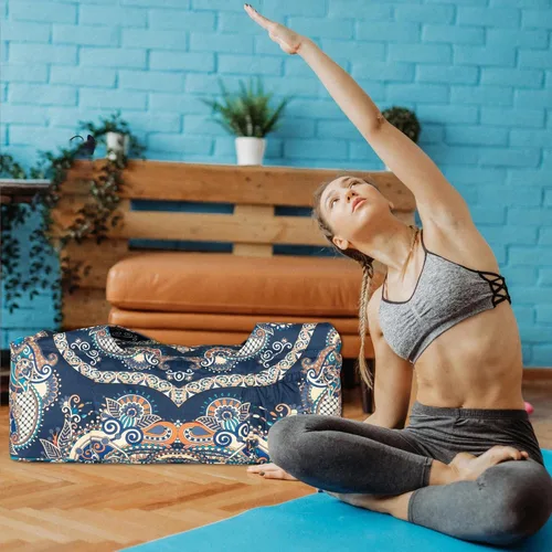 Miniatura 5 de Bolsa para esterilla de yoga – Bolsa de yoga grande con correa para esterilla de yoga, cremallera y bolsillos, bolsas de yoga y transportadores que