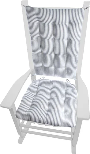 Miniatura 15 de Barnett Home Decor Cojines de silla mecedora de algodón Duck Tan – Tamaño extragrande Jumbo – Almohadilla de asiento de espuma de látex de 19 x 19