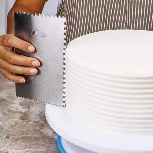Miniatura 4 de PZRT Herramienta de artesanía de raspador dentado de acero inoxidable 2PCS para escultura cerámica