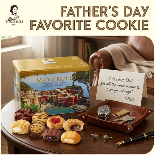 Miniatura 2 de Matilde Vicenzi Mediterraneo - Lata de regalo 32.5 oz con galletas y pasteles italianos surtidos, envueltos individualmente, regalo gourmet