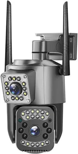 V380pro WiFi 2.5 pulgadas PTZ SC03-W Negro 4MP seguridad CCTV IP inalámbrica cámara PTZ lente dual
