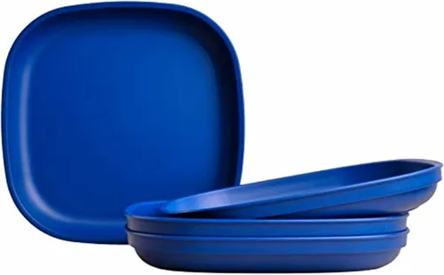 Miniatura 8 de Re-Play Platos para niños pequeños, 32 onzas, platos planos de pared profunda para niños, aptos para lavavajillas y microondas, fabricados