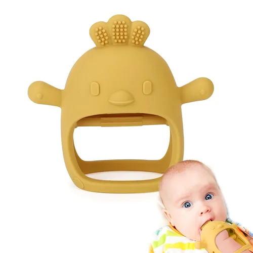 Miniatura 16 de Socub Juguetes de dentición de silicona para bebés de 3-6 y 6-12 meses, guante de dentición de silicona anti-caída sin BPA, juguetes para masticar