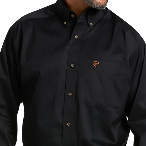 Miniatura 4 de Ariat Camisa de sarga con logotipo del equipo para hombre