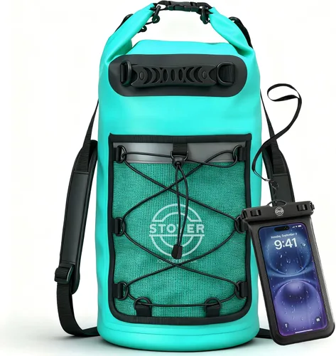 Miniatura 26 de STOVER 5/10/25/30/40/55L Waterproof Dry Bag- Roll-Top Backpack w/Phone Case- Kayaking, Hiking, Camping, Boating- Men/Women 10L morado