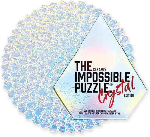 Miniatura 13 de The Clearly Impossible Puzzle ® - Rompecabezas de 100 piezas - Clear Difficult - Piezas de borde falso - Rompecabezas duro transparente - 100 piezas