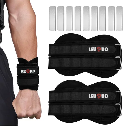Miniatura 7 de Pesas ajustables para muñeca y tobillo, peso extraíble para brazos y piernas para hombres y mujeres, fitness, entrenamiento de fuerza, correr