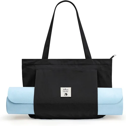 Bolsas de yoga WLLWOO WLLWOO para mujeres con porta-mats de yoga, bolsa de lona para llevar, para pilates, para el hombro, para viajes, oficina,