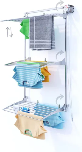 Miniatura 23 de foxydry Aireador vertical de pared de torre para uso en interiores y exteriores (blanco, 59.8 in / 59.8 pulgadas)