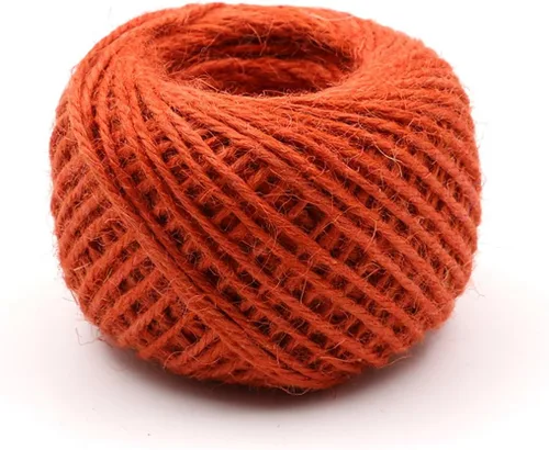 Miniatura 14 de Cuerda de yute verde de 54 yardas/rollo de 0.079 pulgadas, cuerda de cáñamo, cuerda gruesa fuerte, envoltura de cuerda gruesa, boda, manualidades