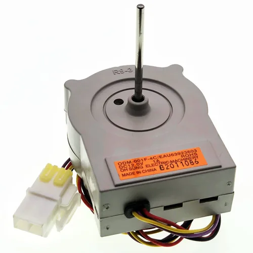 para EAU63923603 Conjunto del motor del ventilador del evaporador del refrigerador Motor de CC Compatible con LG Refrigerador DC 12.0V Corriente 1.0