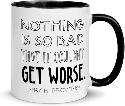 Miniatura 10 de Mary Engelbreit Taza de café divertida, taza de la batalla de ingenios, taza sarcástica con frase, bonita y novedosa, taza de café divertida, regalo