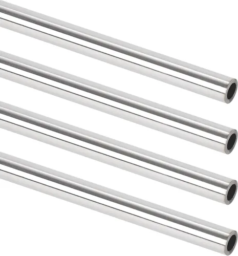 A-KARCK 1/2" OD Tubo de acero inoxidable 304, tubo de metal redondo y recto de 10" de longitud, 1mm de espesor de pared, 4 piezas