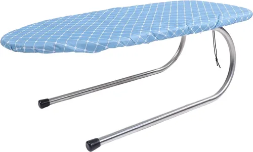 Miniatura 5 de GLOGLOW Mini tabla de planchar plegable, tabla de planchar con marco de acero inoxidable, funda de algodón extraíble para espacios pequeños