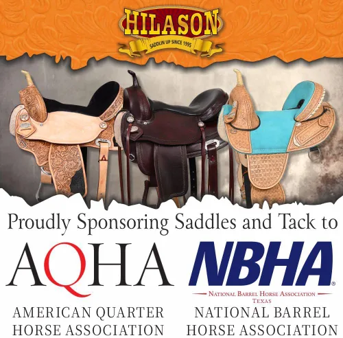 Miniatura 3 de HILASON Flex Tree Western Horse Saddle in American Leather Barrel Trail for Horses