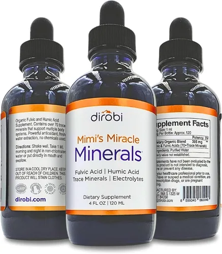 Miniatura 7 de Minerales milagrosos de Dirobi Mimi, mezcla de minerales de ácido fúlvico y ácido húmico, suplemento de gota líquida, más de 70 minerales iónicos