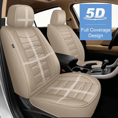 Miniatura 3 de AOMSAZTO 2 fundas de asiento delantero de automóvil, ajuste personalizado para Honda Accord 2003-2017, protector de asiento de coche de piel