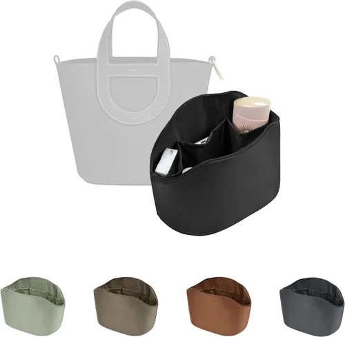 Miniatura 15 de Organizador de bolso para bolsa de lujo, tela de satén ligera y suave con bolsillos, ideal para viajes, compras y uso diario, opciones multicolor