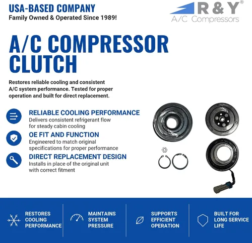 Miniatura 2 de Embrague de compresor RYC A/C IG495-01-CL