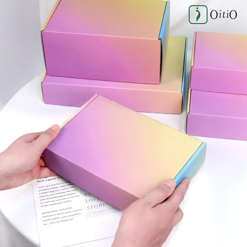 Miniatura 4 de Cajas de envío pequeñas, 6x4x2 pulgadas, paquete de 15 cajas de embalaje de cartón coloridas, cajas de correo para embalaje de pequeñas empresas