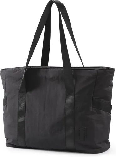 BAGSMART Bolsa de mano para mujer con cremallera, bolsa de gimnasio con compartimentos, bolsa de trabajo para enfermera, baile, bolsa de yoga para