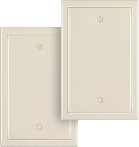 Miniatura 46 de Henne Bery Placa decorativa de pared con borde moderno, tapa de tomacorriente para cubrir enchufe, aleación de zinc maciza duradera
