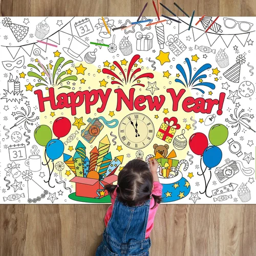 Miniatura 11 de Póster Gigante para Colorear Bajo el Mar para Niños Mantel Grande para Colorear Libros en Rollo de Papel del Océano de Verano Hojas Páginas Arte