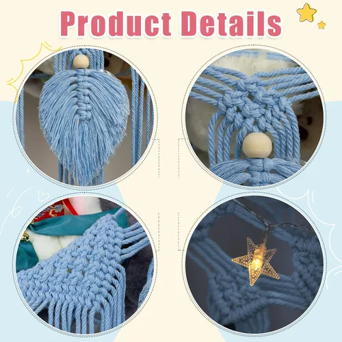 Miniatura 5 de Hamaca de animales de peluche, red de peluche en la esquina para almacenamiento de animales de peluche, red montada en la pared, organizador de Azul