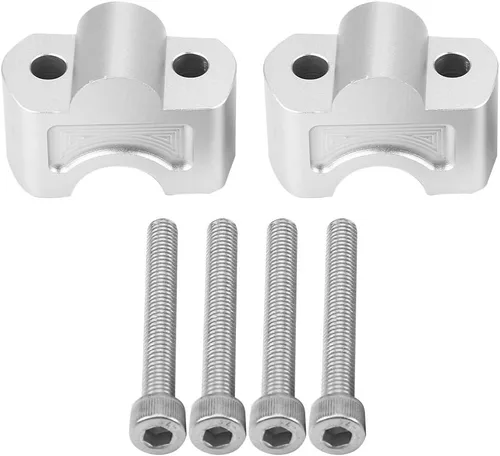 Miniatura 2 de Elevador de manillar, elevadores de manillar de aleación de aluminio plateado para motocicleta, adaptadores de altura para G310R 16-18 G310GS 17-18