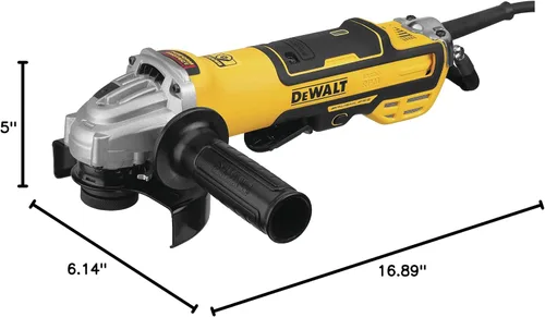 Miniatura 7 de DEWALT Amoladora angular con interruptor de paleta de 5 pulgadas, velocidad variable (DWE43214NVS)
