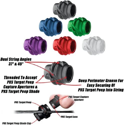 Miniatura 3 de Specialty Archery Podium Peep Negro
