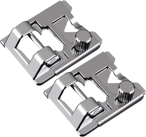 Miniatura 8 de STOBOK 2 Unidades Universal Máquina de Coser Prensatelas Pie Recoger Pie para Coser Hogar Fácil Cambio 2 Unidades*2