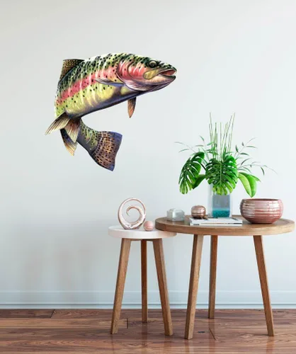 Miniatura 2 de GT Gráficos trucha arco iris – calcomanía decorativo de pared decoración de la pared pegatina, 20