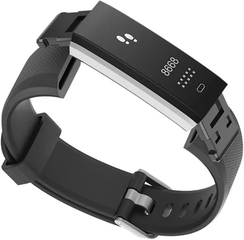 Miniatura 4 de Correas de repuesto para reloj, juego de 5 correas ajustables Id115plus HR para reloj inteligente de fitness (negro, rojo, azul, verde, morado)