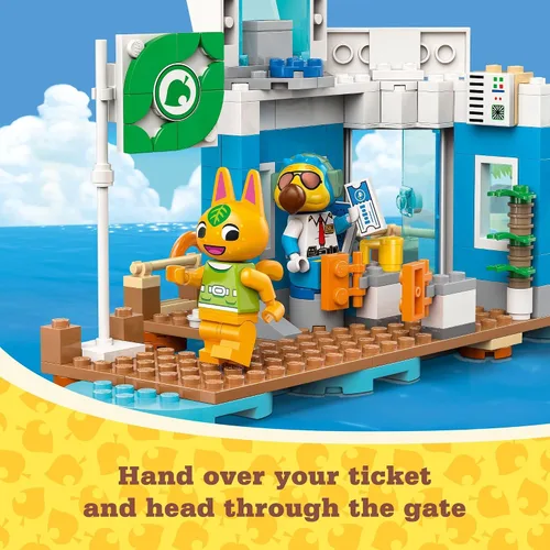 Miniatura 5 de LEGO Animal Crossing Fly with Dodo Airlines Airport Playset, juguete de avión para niños y minifigura piloto inspirada en la serie de videojuegos