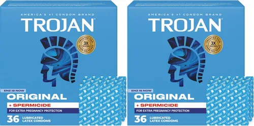 Miniatura 22 de Trojan Bareskin - Preservativos finos, paquete variado Everythin, condón de látex lubricado, 10