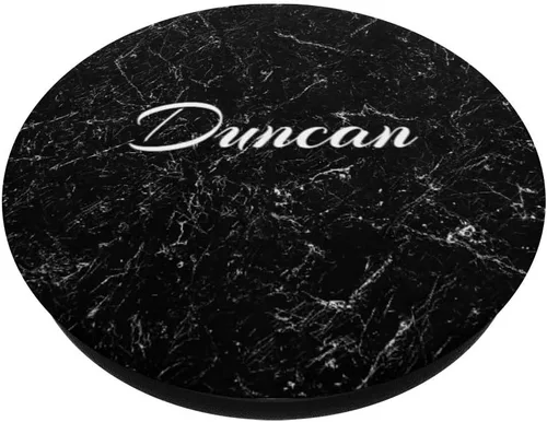 Miniatura 2 de Duncan Custom Boys First Name - Soporte y agarre para teléfonos y tabletas, Negro