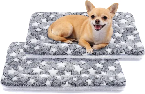 Miniatura 20 de Mora Pets Cama para Perros Almohadilla para Jaula Cama Ultra Suave para Mascotas con Bonito Estampado de Estrellas Alfombrilla Lavable para Jaula