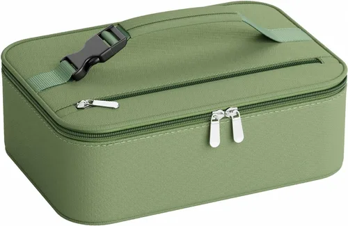 Miniatura 26 de Lonchera pequeña aislada para mujeres y hombres, lonchera Bento para niños, bolsas térmicas compactas portátiles para enfriar comidas con asa