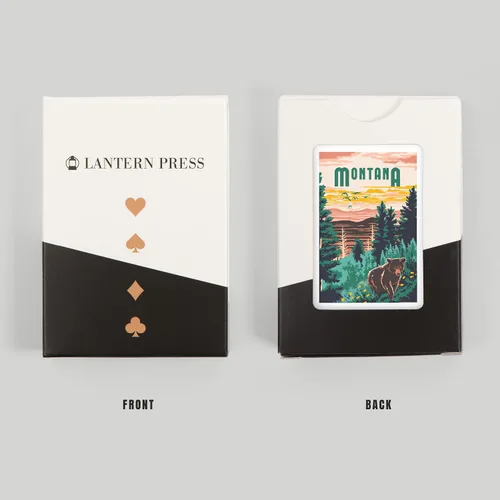 Miniatura 8 de Lantern Press Montana, Explorer Series (52 cartas de juego, baraja de cartas de tamaño póquer con comodines)
