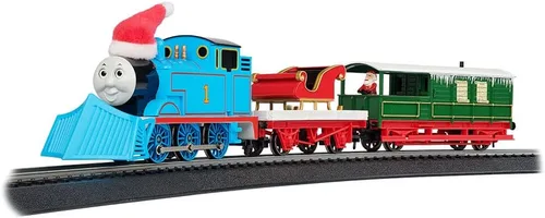 Bachmann Trenes - Thomas Saves Santa's Sleigh Ready to Run Set de tren eléctrico - Escala HO, colores prototípicos